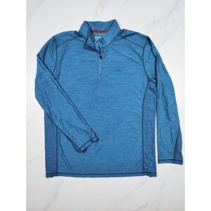 NWT Tommy Bahama Island Zone Mens XXL Palm Pro Half Zip Sweatshirt Pullover Teal